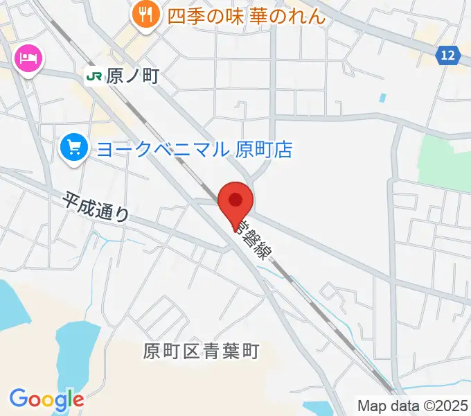 南相馬BACK BEAT サウンドファクトリースタジオの地図