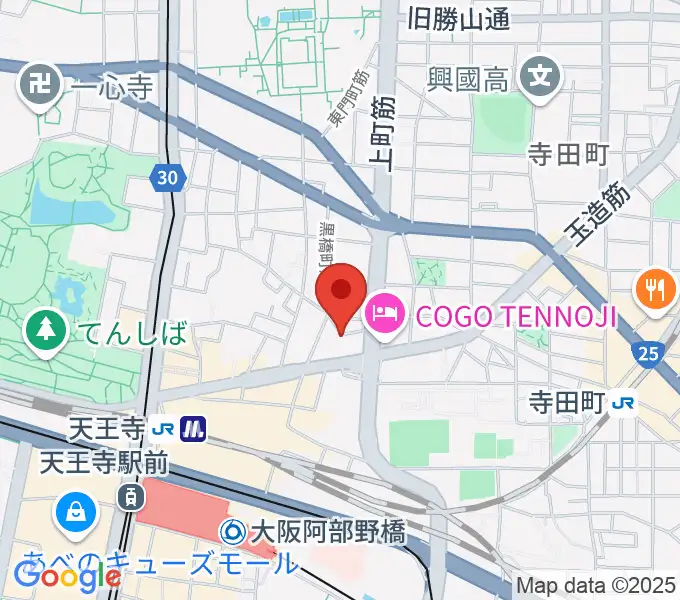 K's Music Lab ギター教室の地図