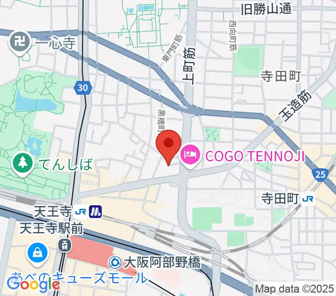 K's Music Lab ギター教室の地図