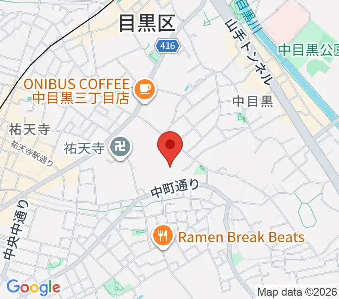 ジャズ・ソノール・ピアノ教室の地図