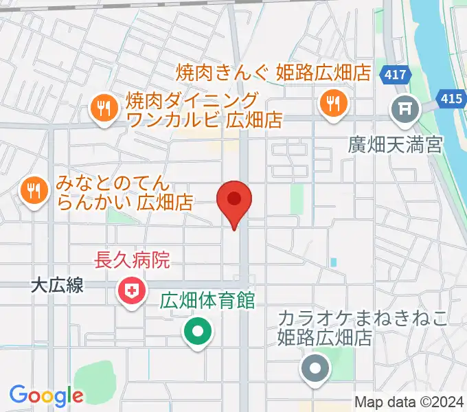 やぎ楽器 広畑店の地図