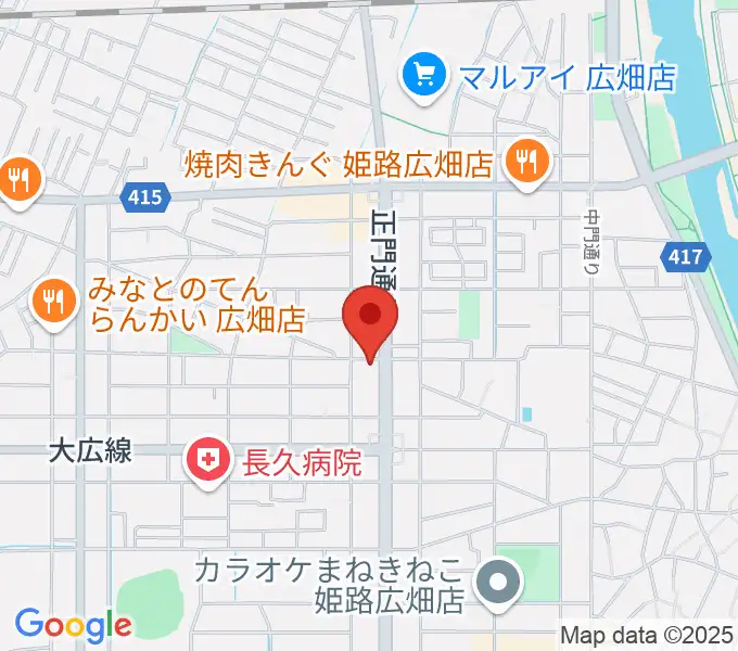 やぎ楽器 広畑店の地図