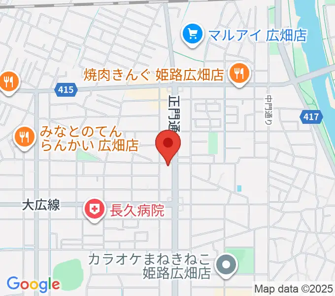 やぎ楽器 広畑店の地図