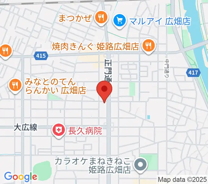 やぎ楽器 広畑店の地図
