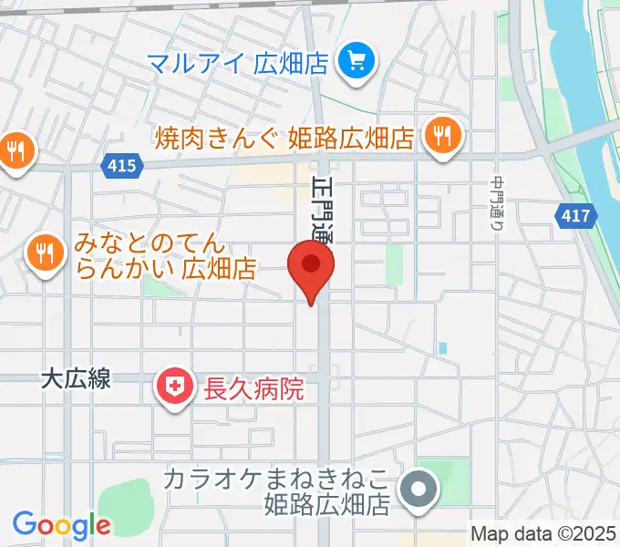 やぎ楽器 広畑店の地図