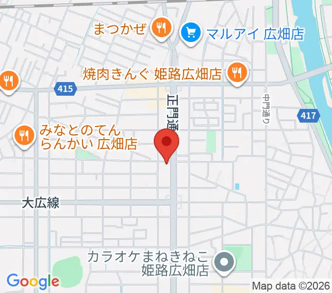 やぎ楽器 広畑店の地図