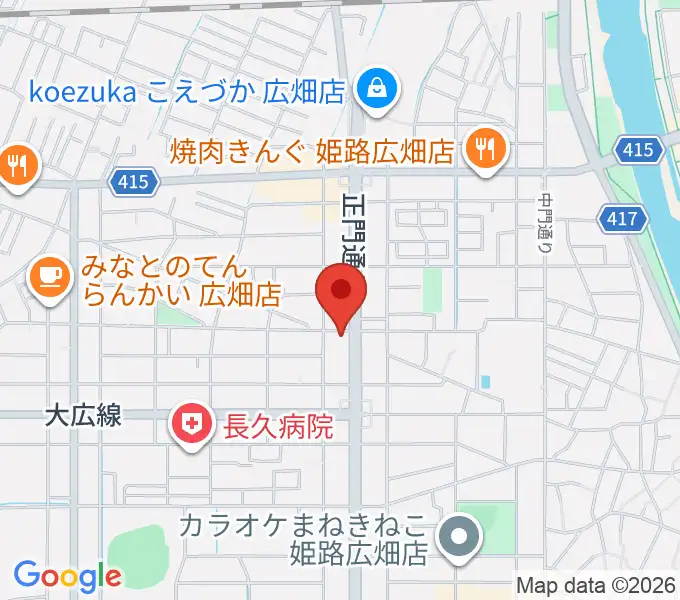やぎ楽器 広畑店の地図