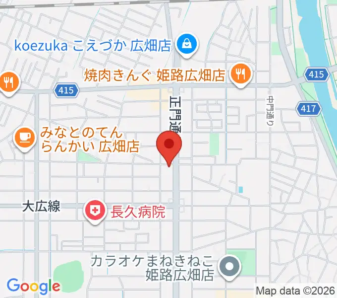 やぎ楽器 広畑店の地図