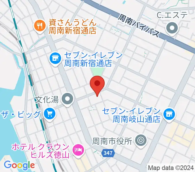 ポップス川上周南ピアノ館の地図