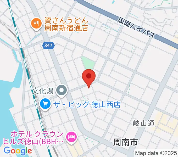 ポップス川上周南ピアノ館の地図