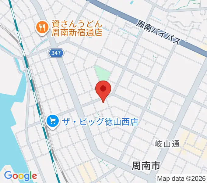 ポップス川上周南ピアノ館の地図