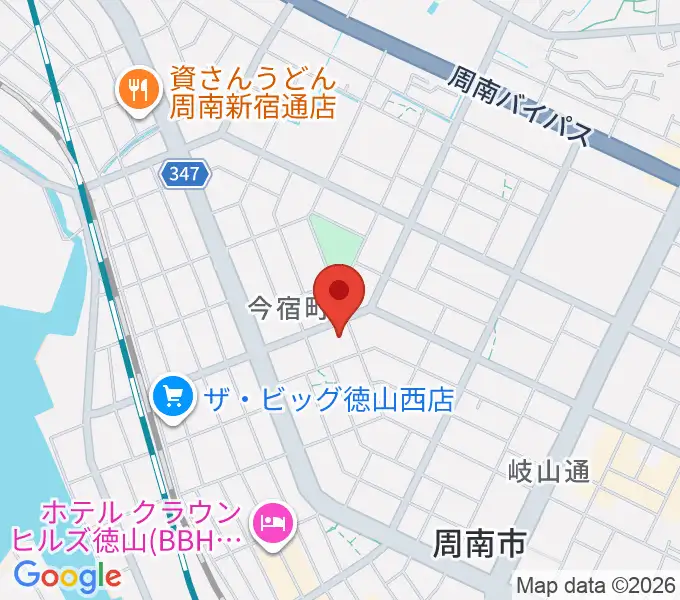 ポップス川上周南ピアノ館の地図