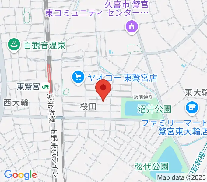 石井ヴァイオリン教室の地図