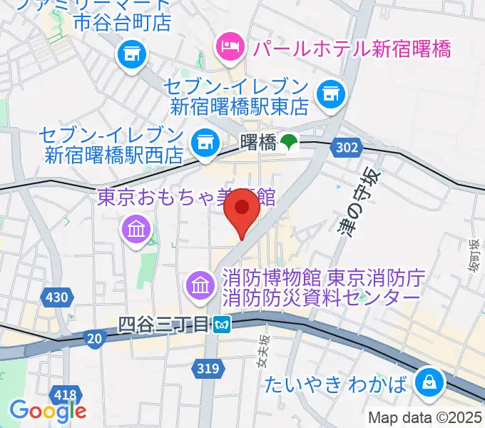 四谷三丁目メビウスの地図