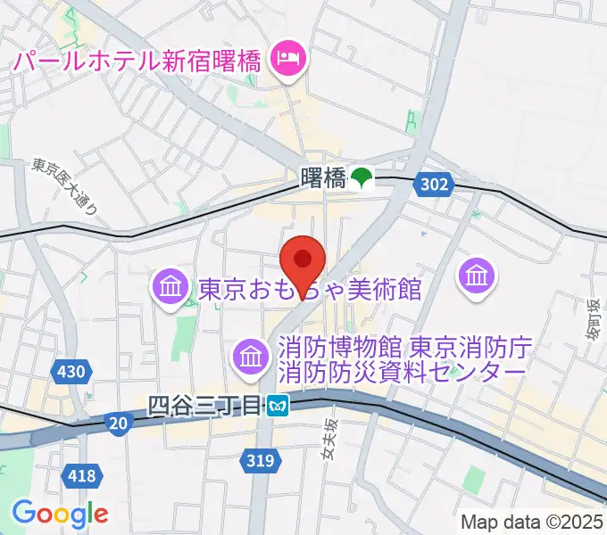 四谷三丁目メビウスの地図