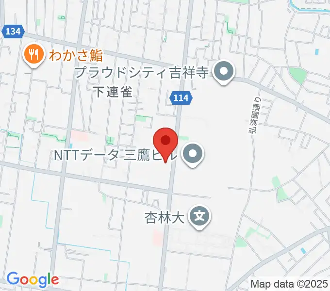ギタースタジオhacchiの地図
