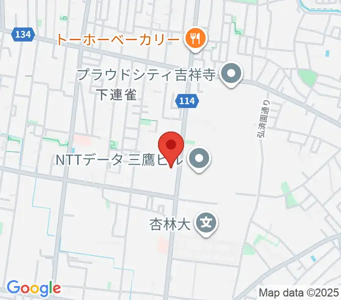 ギタースタジオhacchiの地図