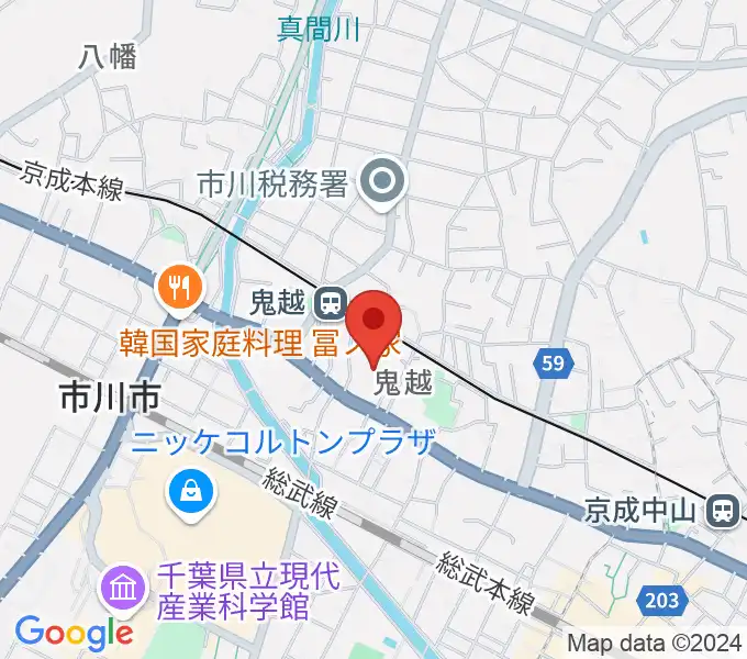 ノア音楽教室の地図