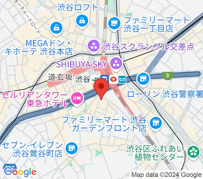 [移転] イケベ楽器ドラムステーション 渋谷桜丘町の地図