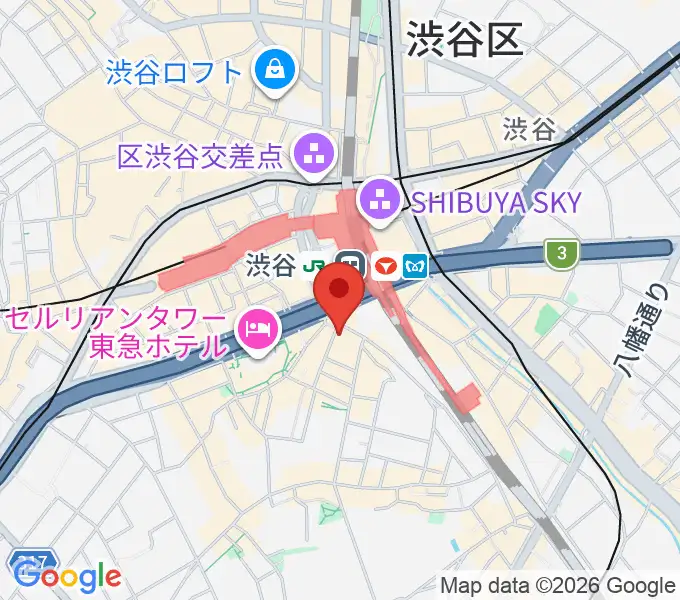 [移転] イケベ楽器ドラムステーション 渋谷桜丘町の地図