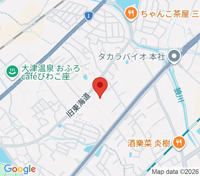 ライブスタジオL.Q.の地図