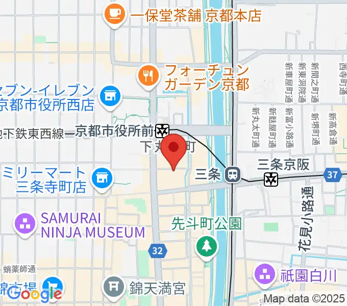 スタジオラグ河原町店の地図