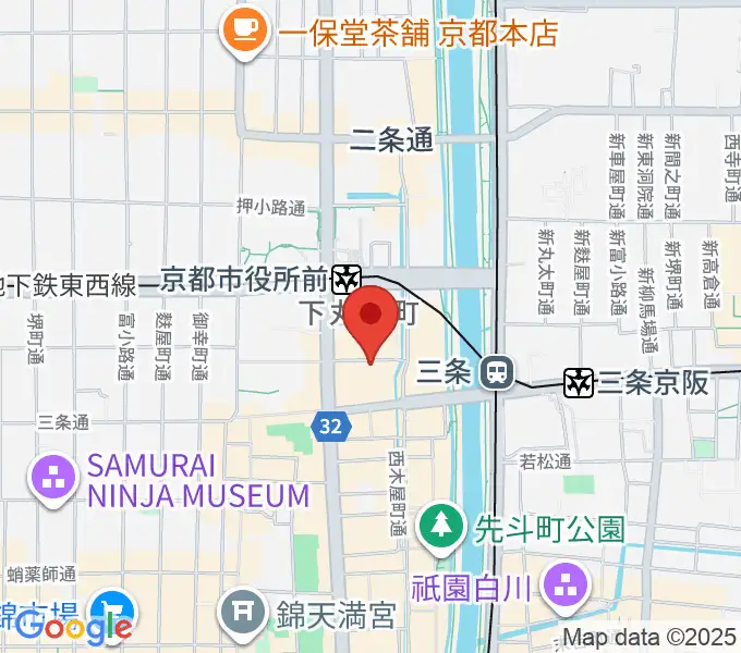 スタジオラグ河原町店の地図