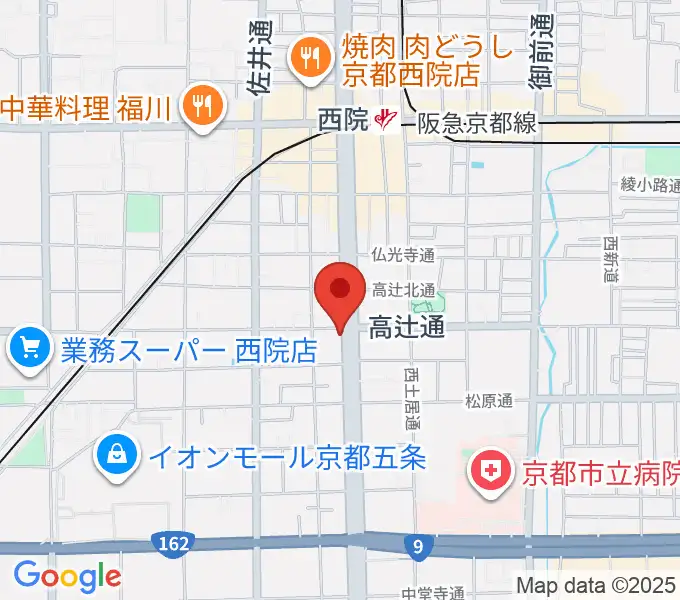 スタジオラグ西院店の地図