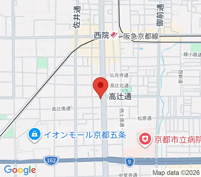 スタジオラグ西院店の地図