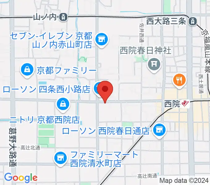 スタジオハナマウイOKUSHAの地図