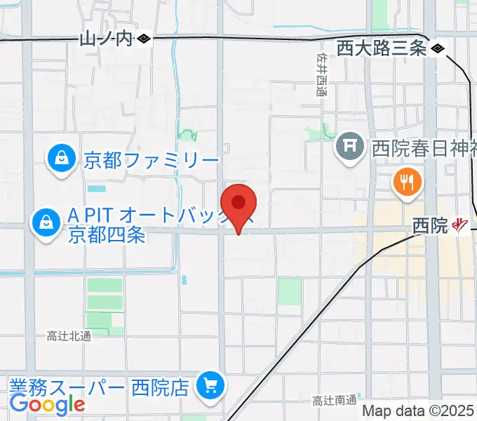 スタジオハナマウイOKUSHAの地図