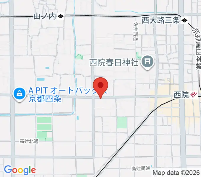 スタジオハナマウイOKUSHAの地図