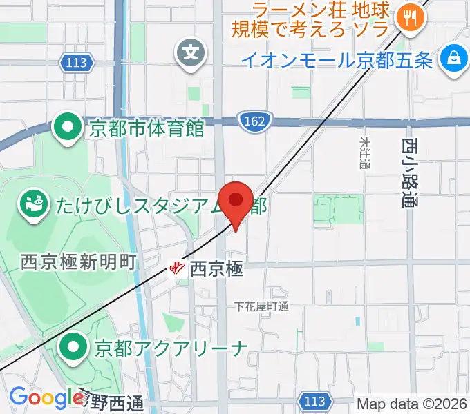 西京極STUDIO IZの地図