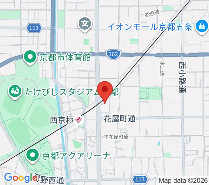 西京極STUDIO IZの地図
