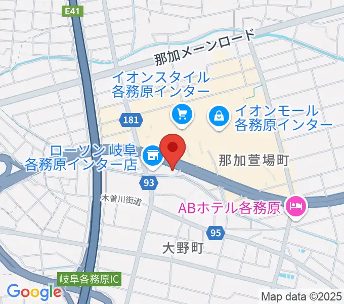 GOUスタジオの地図