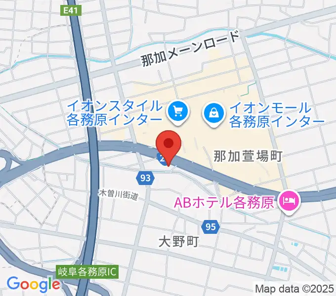 GOUスタジオの地図