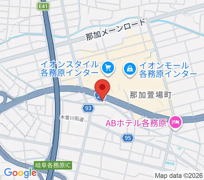GOUスタジオの地図