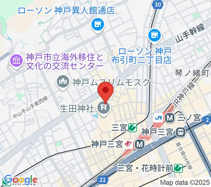 Rudiez Studios（ルーディーズスタジオ）の地図