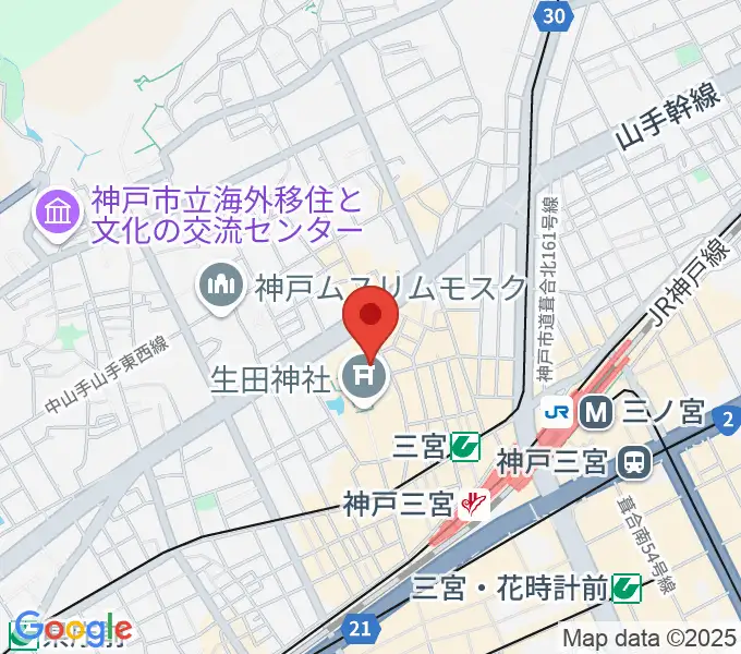 Rudiez Studios（ルーディーズスタジオ）の地図