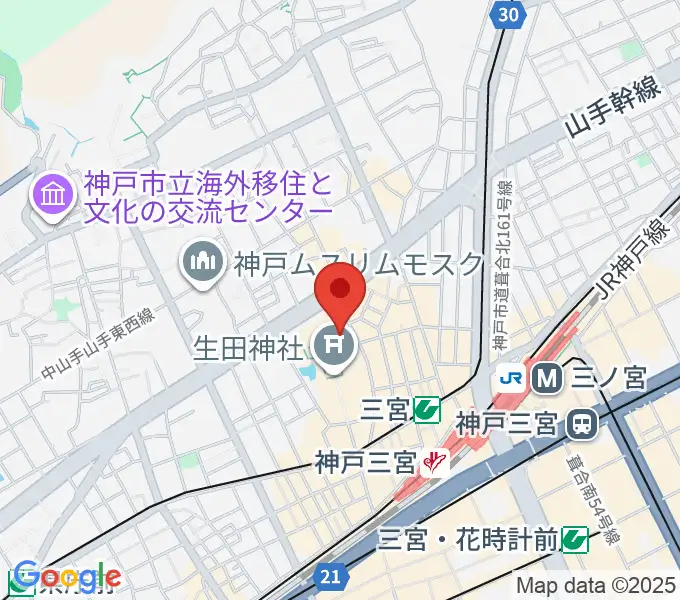 Rudiez Studios（ルーディーズスタジオ）の地図
