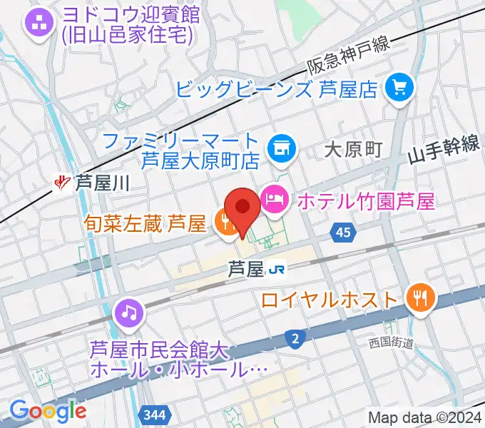 結城カルチャーセンターの地図