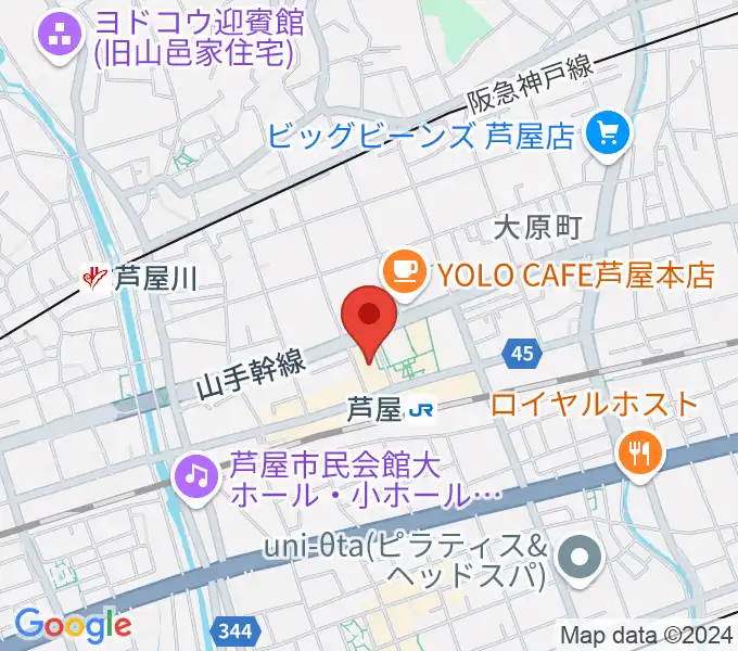 結城カルチャーセンターの地図