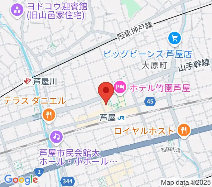 結城カルチャーセンターの地図