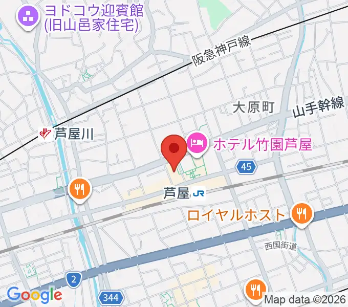 結城カルチャーセンターの地図