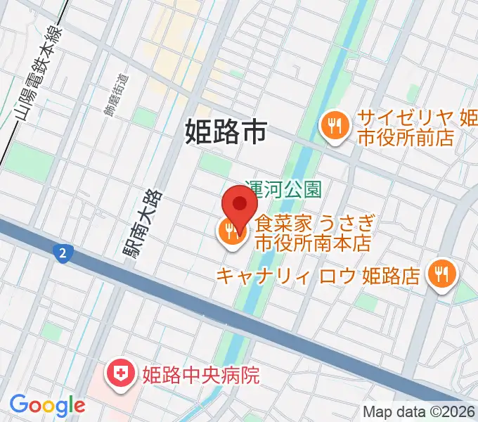 Beta Music 姫路南店の地図