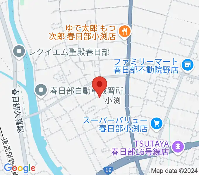 サトウ楽器の地図