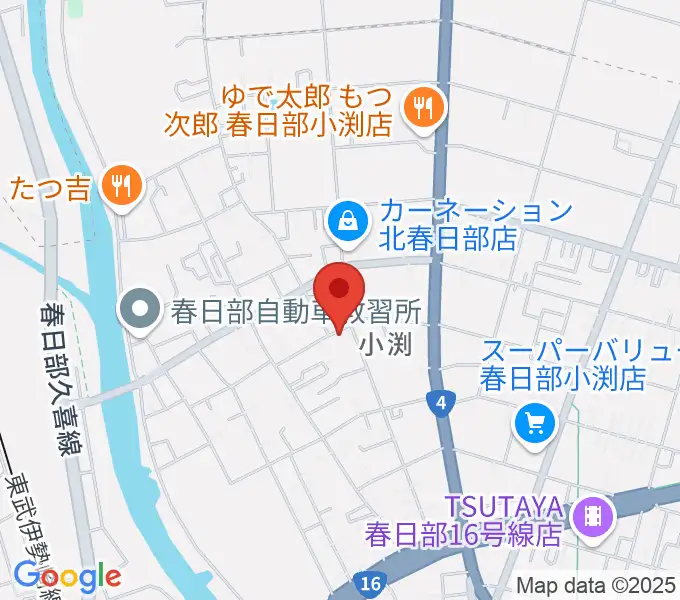 サトウ楽器の地図