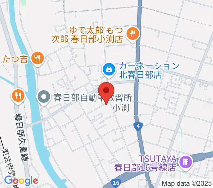 サトウ楽器の地図