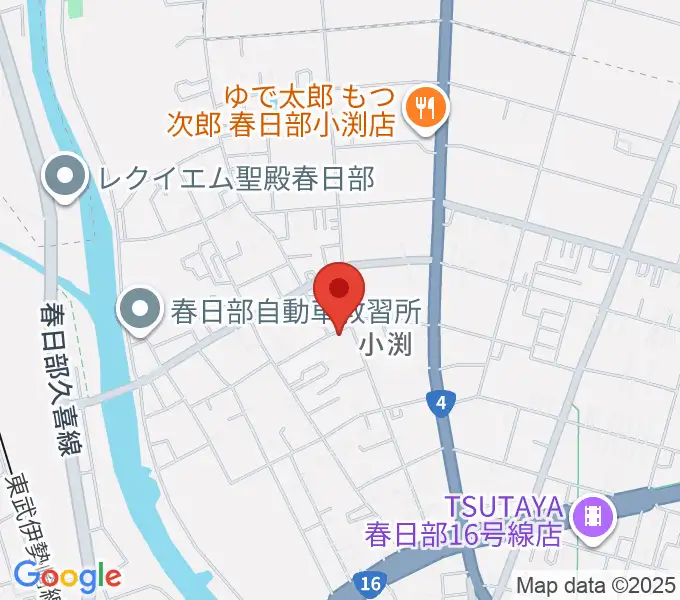 サトウ楽器の地図