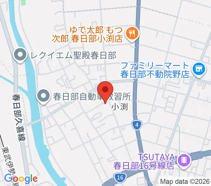 サトウ楽器の地図
